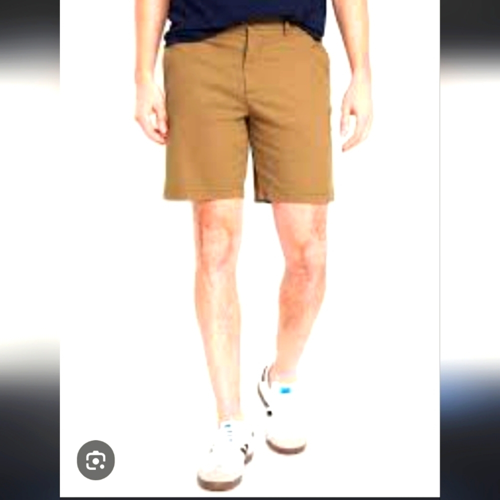 NEW Old Navy Ultimate Slim Chino Shorts Light Khaki Classic Outdoors Casual Golf